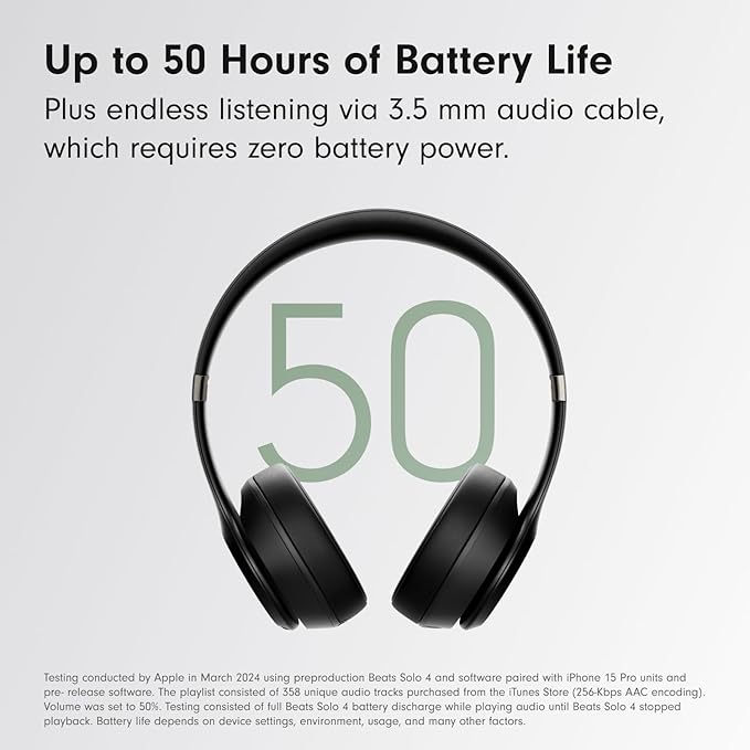 Beats Solo4 with AppleCare+ for Headphones (2 Years) - Matte Black - Image 6