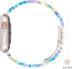 Lightweight Resin Band For Apple Watch Series 11 10 9 8 7 6 5 4 3 2 1 SE 3 2 Ultra 3 2, Fashion Adjustable Replacement Strap for iWatch Bands 38mm 40mm 41mm 42mm 44mm 45mm 46mm 49mm for Women Men - Image 4