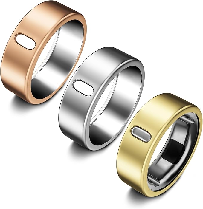 3 Pack Cover Compatible with Oura Ring Gen 4/Oura Ring Gen 3 Horizon/Heritage, Support Charging with Cover on, Anti-Scratch TPU Protector for Men Women (Size 7) by ZOOROO