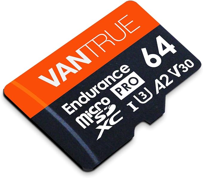 Vantrue 64GB microSD Card with Adapter, U3 UHS-I High Speed SD Card for Dash Cams & Home Security System Video Cameras - Image 6