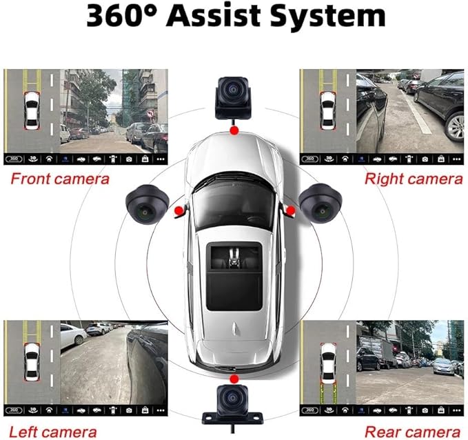 BY-J 360-Degree Panoramic Camera System for Android, 3D 1080P, with Mounting Accessories and Video Cables (360 Camera-1080P) - Image 6