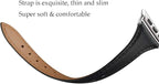 WFEAGL Compatible with Leather Apple Watch Band 41mm 40mm 38mm 42mm(series 11 10) Women, Top Grain Leather Strap Slim & Thin Replacement Wristband for iWatch Bands SE 3 2 1, Series 11 10 9 8 7 6 5 4 3 2 1 - Image 9