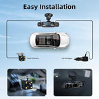 Car Camera Dash Cam Front and Rear Left Right, 4-Channel Video Recording WiFi Dashcam with Phone APP 360 Degree Car Security, HD 2K Car Dashboard Night Vision 24 Hours Parking Monitor G-Sensor - Image 7