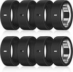 8 Pack Cover Compatible with Oura Ring Gen 4/4 Ceramic/Oura Ring Gen 3 Horizon/Heritage,Charging Derectly,Anti-Scratch Elastic Silicone Ring Protector for Women Men Working Out Gym(Black*8,Size 5) by Vigamen