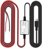 Gebildet Dash Cam Hardwire Kit, Mini USB Port, DC 12V - 24V to 5V/2.5A Max Car Charger Cable kit with Fuse, Low Voltage Protection for Dash Cam Cameras by Gebildet