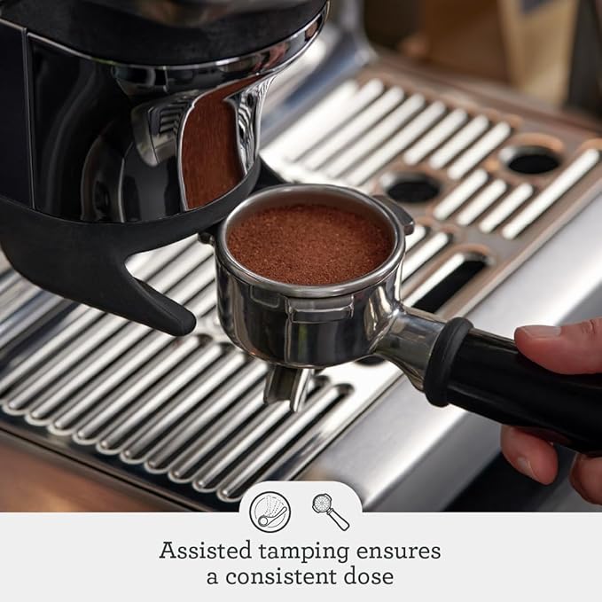 Breville Barista Express Impress Espresso Machine BES876DBL, Damson Blue - Image 4