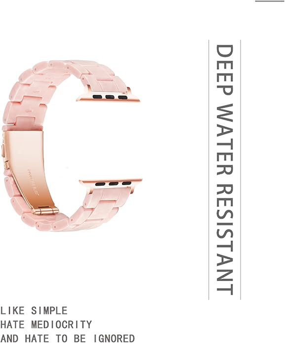Light House Apple Watch Bands-Fashion Lightweight Resin iWatch Bands for Women Men 38mm/40mm/41mm/42mm(Series 11 10), 49mm/46mm/45mm/44mm/42mm(S 3 2 1), Compatible with Apple Watch Series 11 SE 10 9 8 7 6 5 4 3 Ultra - Image 5