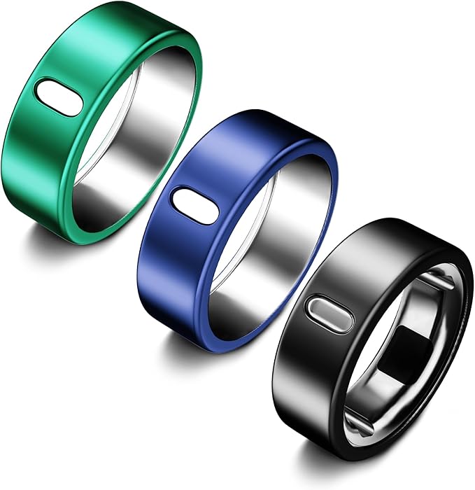 3 Pack Cover Compatible with Oura Ring Gen 4/Oura Ring Gen 3 Horizon/Heritage, Support Charging with Cover on, Anti-Scratch TPU Protector for Men Women (Size 10) by ZOOROO