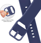 Sport Band Compatible with Apple Watch Bands 49mm 46mm 45mm 44mm 42mm 41mm 40mm 38mm, Soft Silicone Replacement Strap with Classic Clasp for iWatch Series 11 10 9 8 7 6 5 4 3 2 1 SE Ultra Women Men - Image 4