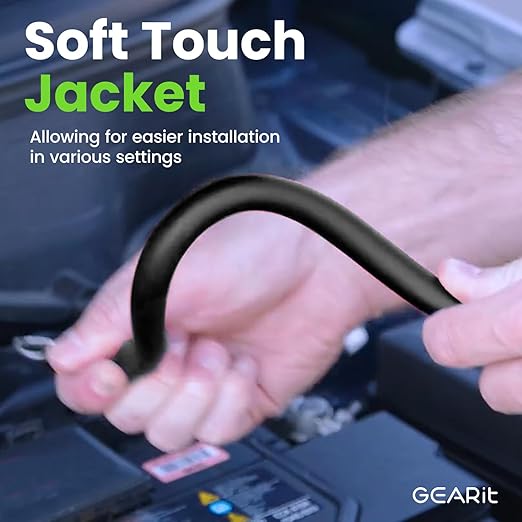 GEARit 8 Gauge Wire 25 Ft, OFC 8 AWG Battery Cable, Flexible Oxygen-Free Copper Ground Wire for Car Audio, Amp, RV, Trailer & Automotive Electrical, Black Translucent - Image 3