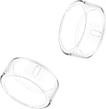Cover Compatible for Oura Ring Gen 4/Gen 3 Horizon/Gen 3 Heritage,(NOT Compatible with Oura Ring 4-Ceramic), Charging Directly,Rugged TPU Finger Protector for Workout Women Men-Clear+Clear-Size 12 by Snyeest