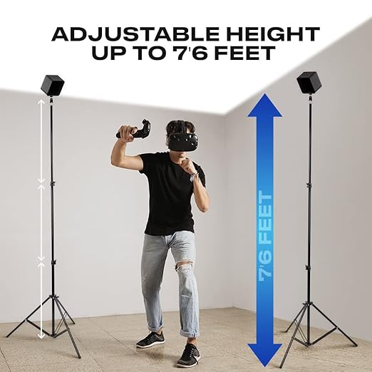 Skywin VR Tripod Stand, Base Station Mount (2 Stands), Compatible with Steam VR Base Station 2.0, Oculus Rift Constellation (Black) - Image 3