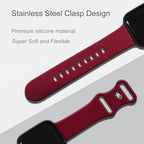 Sport Bands Compatible with Apple Watch Band Women Men 40mm 38mm 41mm 42mm 44mm 45mm 46mm 49mm ,Soft Wristband Waterproof Replacement Strap for iWatch Bands Series 11 10 9 8 7 6 5 4 3 2 1 SE Ultra Wine Red - Image 3