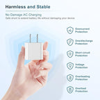 iPhone 17 16 15 Charger,20W USB C Fast Charging Block Plug and 6ft Type C to C Cable Cord Long for Apple iPhone 17 Pro Max/17 Air/16 Pro/16 Plus/15 Pro/15 Mini/Samsung/iPad Wall Adapter Cube Brick Box - Image 5