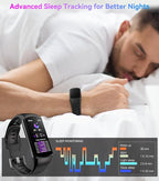 Smart Watch Fitness Tracker with 24/7 Heart Rate, Blood Oxygen Blood Pressure Monitor Sleep Tracker 120 Sports Modes Activity Trackers Step Calorie Counter IP68 Waterproof for Andriod iPhone Women Men - Image 7