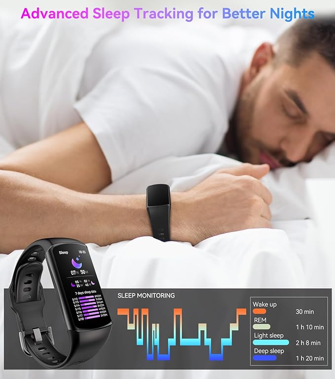 Smart Watch Fitness Tracker with 24/7 Heart Rate, Blood Oxygen Blood Pressure Monitor Sleep Tracker 120 Sports Modes Activity Trackers Step Calorie Counter IP68 Waterproof for Andriod iPhone Women Men - Image 7
