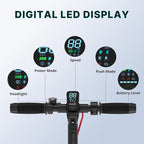Gotrax Electric Scooter for Adults, Max 12 Mile Range & 15.5Mph by 250W Motor, 8.5" Front Air & Rear Solid Tires, Max Load 220lbs & Big Display with Cruise Control, Foldable EScooter EABS & Drum Brake - Image 7