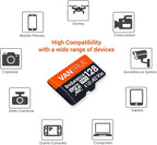Vantrue 128GB U3 microSDXC UHS-I 4K UHD Video Monitoring Memory Card with Adapter for Dash Cams, Body Cams, Action Camera, Other Surveillance & Security Cams - Image 4