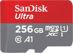 SANDISK 256GB Ultra microSDXC UHS-I Memory Card with Adapter - Up to 150MB/s, C10, U1, Full HD, A1, MicroSD Card - SDSQUAC-256G-GN6MA by Sandisk