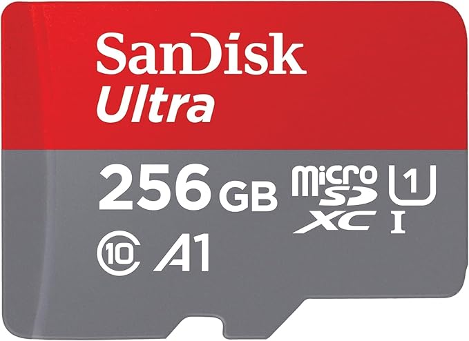 SANDISK 256GB Ultra microSDXC UHS-I Memory Card with Adapter - Up to 150MB/s, C10, U1, Full HD, A1, MicroSD Card - SDSQUAC-256G-GN6MA by Sandisk