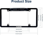License Plate Frame Backup Camera with 8 LED Rear View Camera 170° Ultra-HD Night Vision Waterproof Rearse Cam. - Image 3