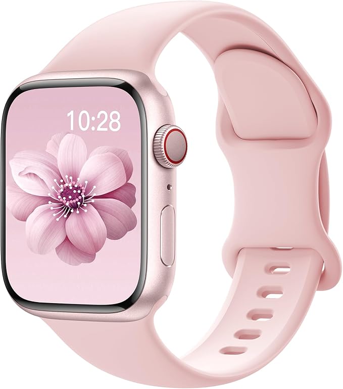 Sport Silicone Band Compatible with Apple Watch Bands 40mm 38mm 41mm 44mm 45mm 42mm 49mm Women Men,Soft Wristband Waterproof Replacement Sport Strap for iWatch Bands Series 9 8 7 6 5 4 3 2 1 SE Ultra by SuperNaNa