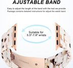 HOPO Compatible With Apple Watch Band 38mm 40mm 41mm 42mm 44mm 45mm 46mm 49mm,Resin Watch Strap Bracelet Wristband Fashion Lightweight Replacement For iWatch Bands Series 11 Ultra 10 9 8 7 6 5 4 3 2 1 SE for Women Men - Image 5