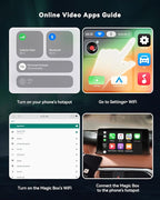 CarPlay AI Box | Wireless CarPlay Adapter with Netflix & YouTube, Support Google-Play Download Video APP ＆ 4K Video, Dual-Band WiFi, HDMI Output Car Adapter | for Cars with Wired CarPlay - Image 5