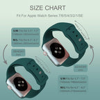 Sport Bands Compatible with Apple Watch 42mm 44mm 45mm 46mm 41mm 38mm 40mm 49mm for Women Men, Soft Silicone Strap for iWatch Wristband Series Ultra SE 11 10 9 8 7 6 5 4 3 2 1 - Image 7