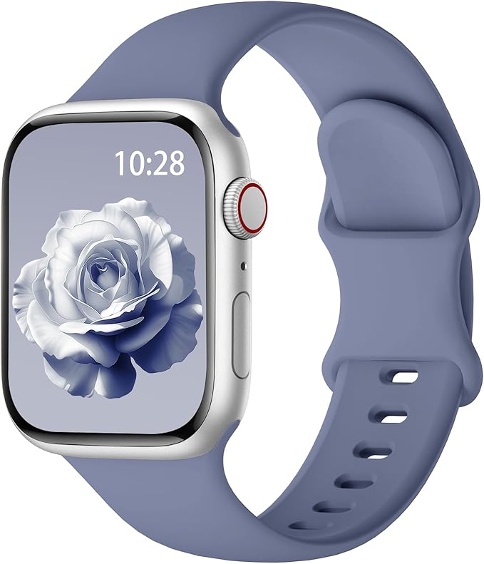 Sport Silicone Band Compatible with Apple Watch Bands 40mm 38mm 41mm 44mm 45mm 46mm 42mm 49mm for Women Men, Soft Wristband Water-proof Strap for iWatch Bands Series 11 10 9 8 7 6 5 4 3 2 1 Ultra SE by HEARTBOOM