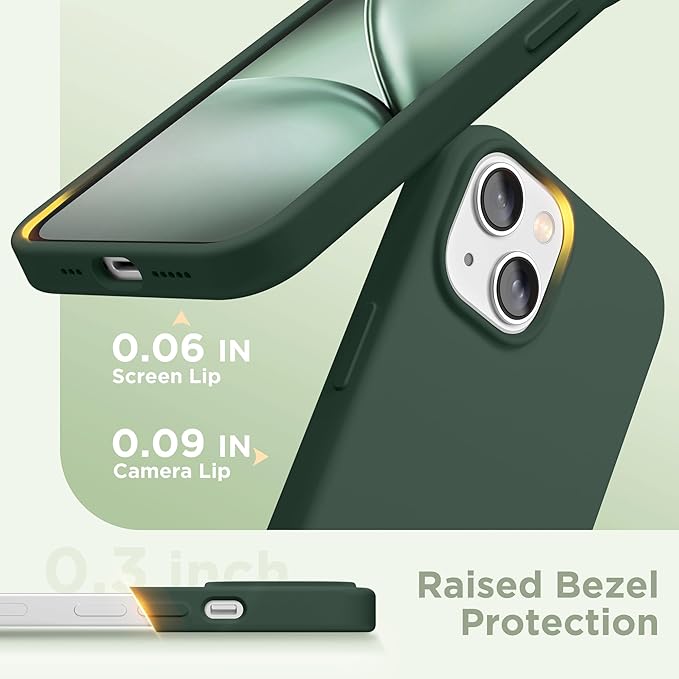 GolbinBox Magnetic for iPhone 15 Case, Compatible with MagSafe, [Soft Anti-Scratch Microfiber Lining], Slim Liquid Silicone Shockproof Protective Phone Case for iPhone 15 6.1 inch, Dark Green - Image 7