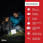 LuminAID Solar Camping Lantern - Inflatable LED Lamp Perfect for Camping, Hiking, Travel and More - Emergency Light for Power Outages, Hurricane, Survival Kits - As Seen on Shark Tank - Image 2