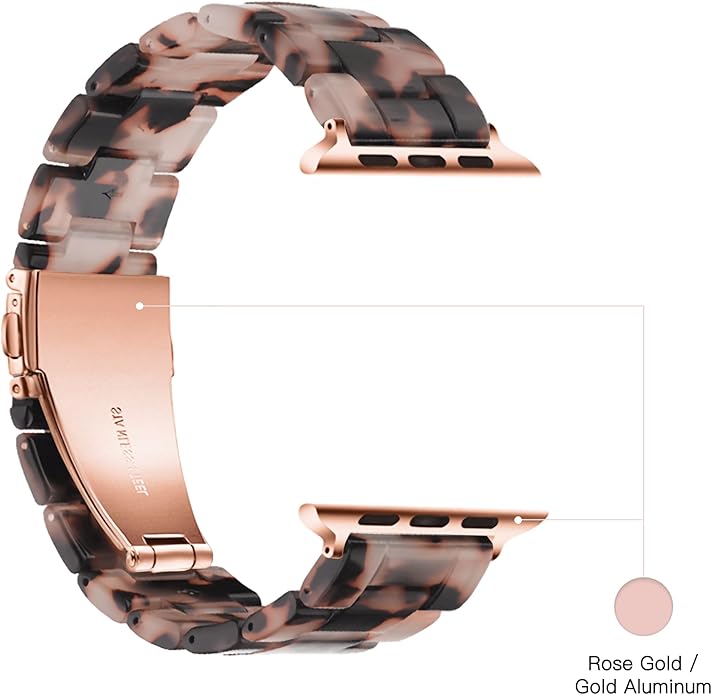 Light House Apple Watch Bands-Fashion Lightweight Resin iWatch Bands for Women Men 38mm/40mm/41mm/42mm(Series 11 10), 49mm/46mm/45mm/44mm/42mm(S 3 2 1), Compatible with Apple Watch Series 11 SE 10 9 8 7 6 5 4 3 Ultra - Image 3