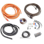 Alphasonik HK8 Premium 8-Gauge Complete Car Amplifier Installation Kit Power, Ground, Remote, Speaker Wire, Twisted RCA Interconnect, In Line Mini ANL Fuse Holder, 80Amp ANL Fuse - Amp Install Kit by Alphasonik