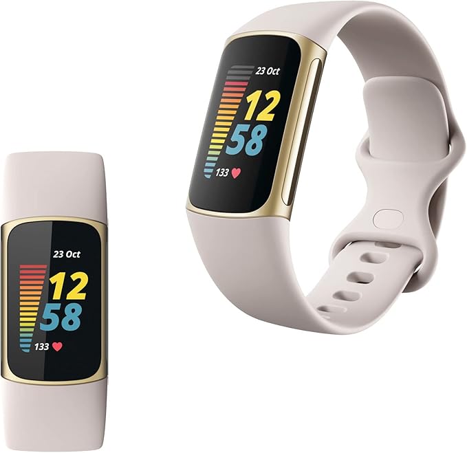 Fitbit Charge 5 Advanced Fitness & Health Tracker with Built-in GPS, Stress Management Tools, Sleep Tracking, 24/7 Heart Rate and More, One Size (S &L Bands Included) (Renewed) - Image 4