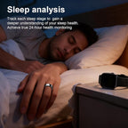 PAXAM Smart Ring for Women&Men 7-Day Battery,No Subscription Fee-Health/Activity Tracker with Sleep Monitor, Stress/HRV Tracking, Women's Health, iOS&Android Compatible (Silver, 10) - Image 5
