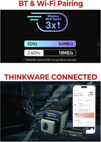 THINKWARE U3000 PRO 2CH 4K HDR Dual Dash Cam Front and Rear - 4K+2K STARVIS 2, Super Night Vision 4.0, Radar Parking Mode, Thermal Protection, 5GHz Wi-Fi and GPS - 64GB MicroSD & OBD Cable Incl - Image 6