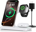 2026 Traveling Portable Wireless Fast Charger for Apple & Android Charging Station 3 in 1 Charging for iPhone17 16 15 14 13 12 11,Apple Watch & Air pods 4 3 2 Pro,Samsung Galaxy-Gifts for Family by QWOSE