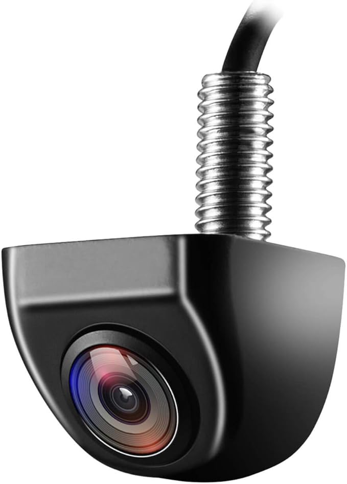 NATIKA Backup/Front View Camera,IP69K Waterproof Great Night Vision HD and Super Wide Angle Metal OEM Style Reverse Rear View Backup Camera for Cars Pickup Trucks SUVs RVs Vans (Black) by Natika
