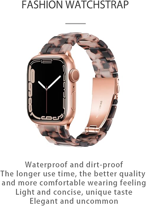 Light House Apple Watch Bands-Fashion Lightweight Resin iWatch Bands for Women Men 38mm/40mm/41mm/42mm(Series 11 10), 49mm/46mm/45mm/44mm/42mm(S 3 2 1), Compatible with Apple Watch Series 11 SE 10 9 8 7 6 5 4 3 Ultra - Image 6