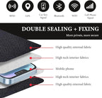 Faraday Bags for Car Keys and Cell Phone, Keyless Entry Fob Signal Blocking Bag Anti Theft Car Protection, GPS Car Key Shielding Pouch WiFi/GSM/LTE/NFC/RFID Signal Blocker (Black) - Image 4