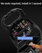 Rugged Bumper band with Case For apple watch ultra 3 2 1 49MM（1-second quick installation） - Shockproof & Scratch Resistant Compatible with iWatch Ultra 3/2/1 Men Gifts - Image 3