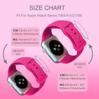Sport Bands Compatible with Apple Watch 42mm 44mm 45mm 46mm 41mm 38mm 40mm 49mm for Women Men, Soft Silicone Strap for iWatch Wristband Series Ultra SE 11 10 9 8 7 6 5 4 3 2 1 - Image 7