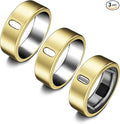3 Pack Cover Compatible with Oura Ring Gen 4/Oura Ring Gen 3 Horizon/Heritage, Support Charging with Cover on, Anti-Scratch TPU Protector for Men Women (Size 10, Gold*3) by ZOOROO
