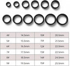 Ring 4 Sizing Kit, Compatible with Ou-ra Ring4, Professional Finger Measuring Tool, Smart Ring Find Your Before You Buy Ring, Size 4 to 15 - Black - Image 2