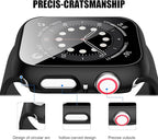 14 Pack Case with Tempered Glass Screen Protector for Apple Watch Series 10 42mm, Full Coverage Hard PC Protective Cover HD Ultra-Thin Guard Bumper For iWatch 10 42mm Accessories - Image 2