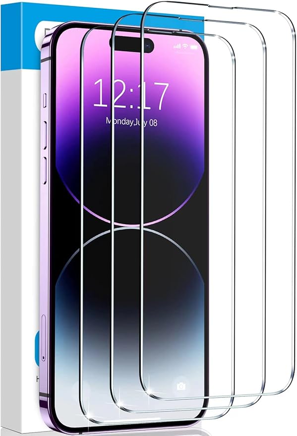 Fotbor for iPhone 13 Pro Max Screen Protector [3 Pack], iPhone 14 Plus Screen Protector Tempered Glass, Sensor Protection, Full Coverage Ultra Clear 6.7 Inch by Fotbor