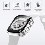 4 Pack Compatible with Apple Watch Waterproof Case 40mm Series 6/5/4/SE with Tempered Glass Screen Protector, 2 in 1 Full Coverage Bumper Protective Cover for iWatch Accessories 40 mm - Image 3