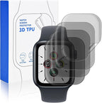 4 Pack Compatible for Apple Watch Series SE/4/5/6 Screen Protector 40mm Privacy, Self-Healing HD Soft TPU Film with Touch Sensitive [Not Glass] for iWatch 40mm Screen Protector, No-Bubbles by Unknown