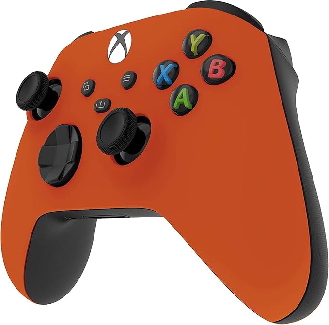 Custom Controllerzz Wireless Controller for Microsoft Xbox Series X/S & Xbox One - Soft Touch Feel - Custom Xbox Series X/S Controller (X/S Orange) - Image 3